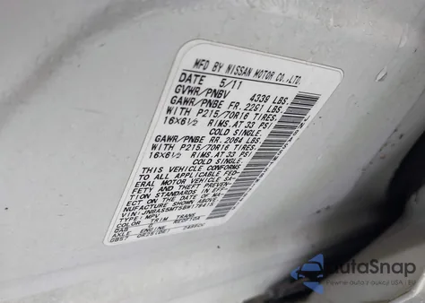 2011 Nissan Rogue S z USA, uszkodzony, nr VIN JN8AS5MT5BW179415